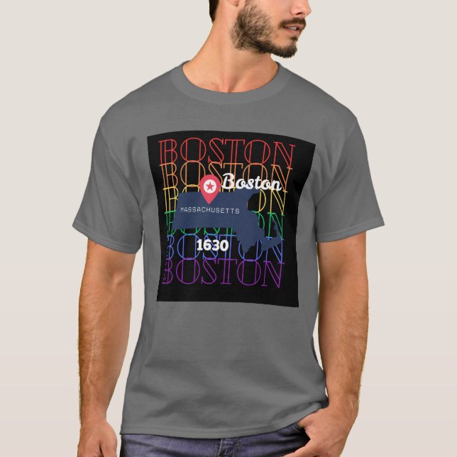 Boston, Massachusetts T-shirt (Front)