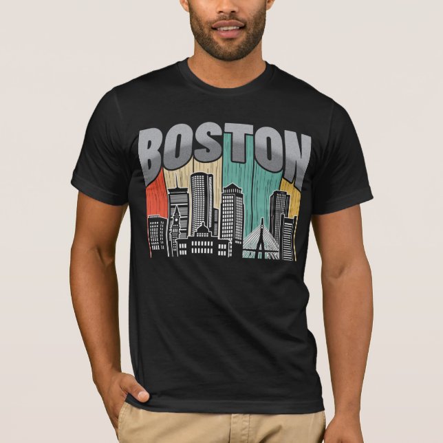 Boston Massachusetts T-Shirt (Front)