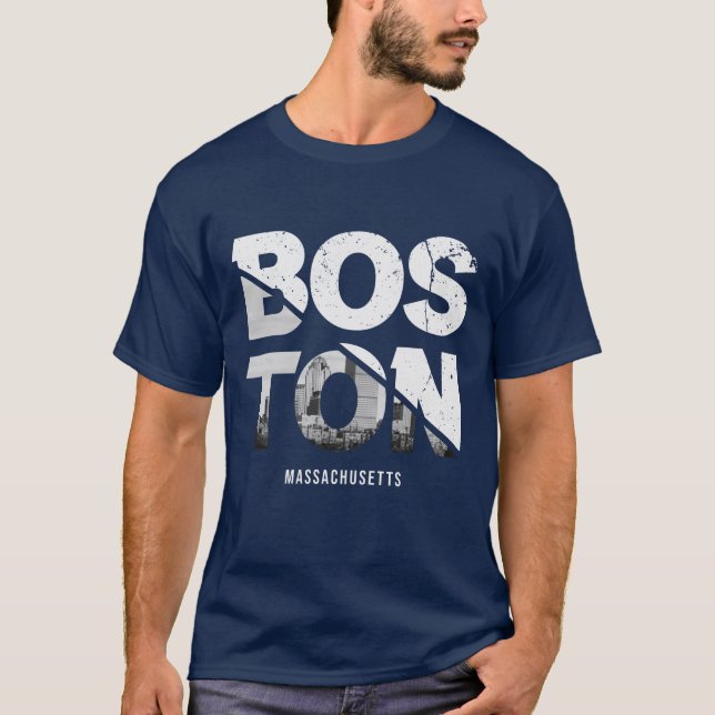 Boston Massachusetts T-Shirt (Front)
