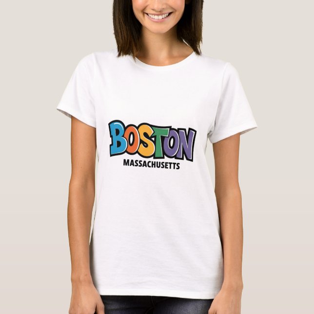 Boston Massachusetts T-Shirt (Front)