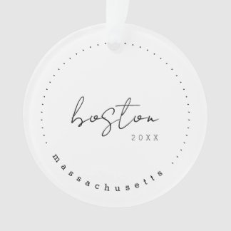 Boston, Massachusetts Travel United States Simple Ornament