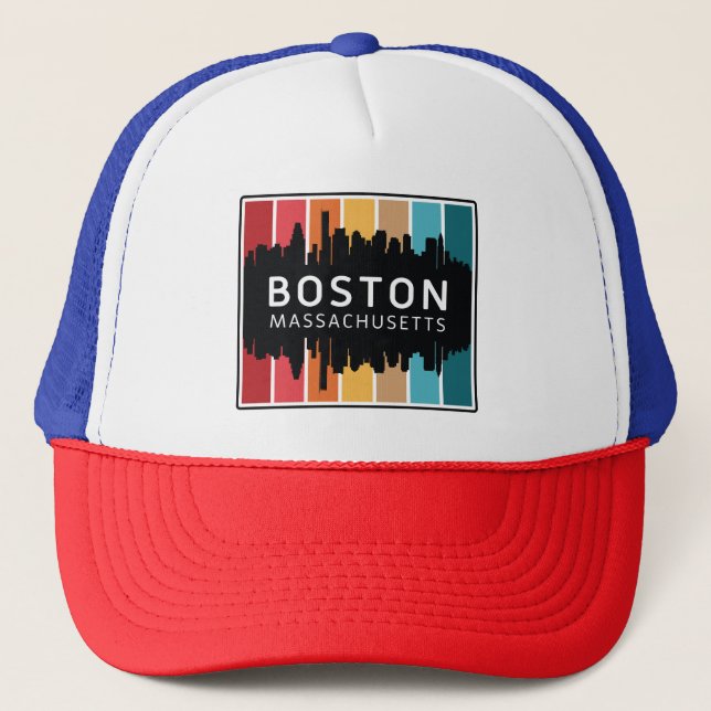 Boston Massachusetts Trucker Hat (Front)