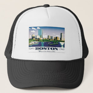 Boston, Massachusetts Trucker Hat
