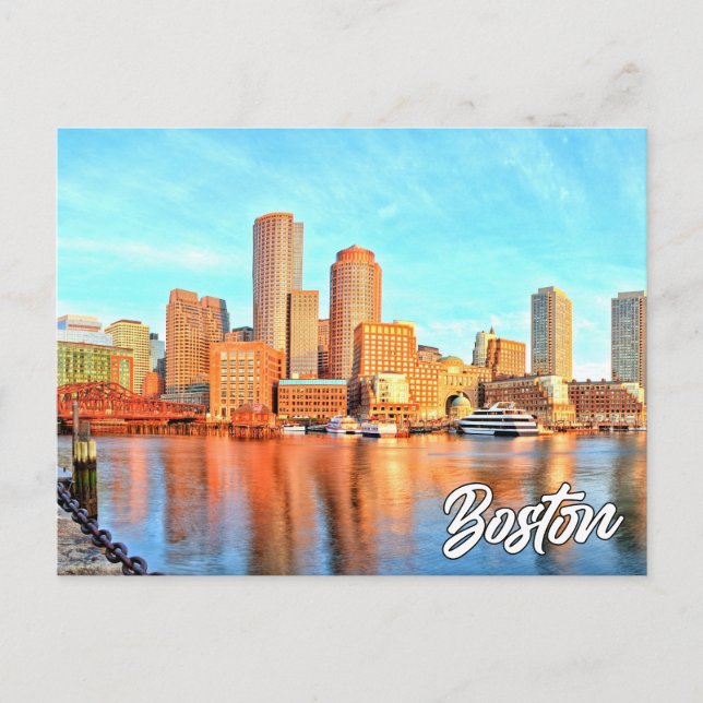 Boston, Massachusetts, USA Postcard (Front)