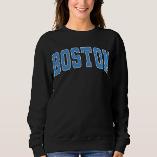Boston Massachusetts Vintage College Style  Sweats Sweatshirt