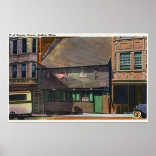 Boston, MassachusettsView of Paul Revere House Poster