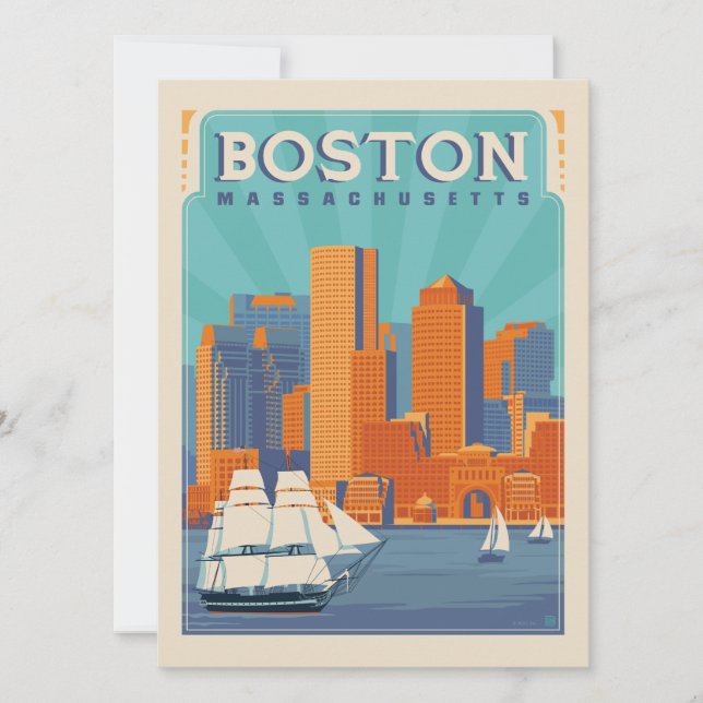 Boston, Massachussetts | Save the Date - Photo (Front)