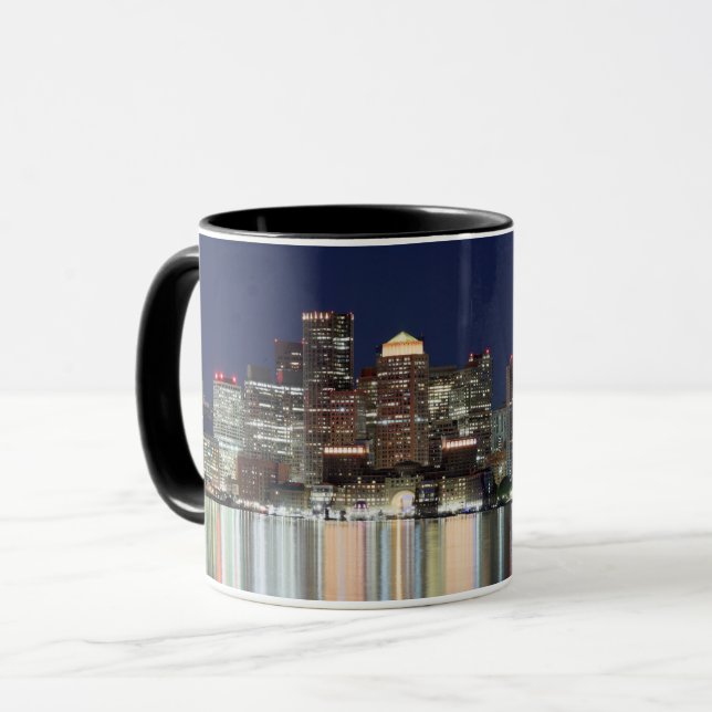 Boston Night Panorama Mug (Front Left)