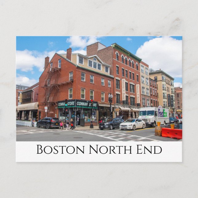 Boston, North End Postcard (Front)