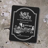 Boston Personalised Save the Date