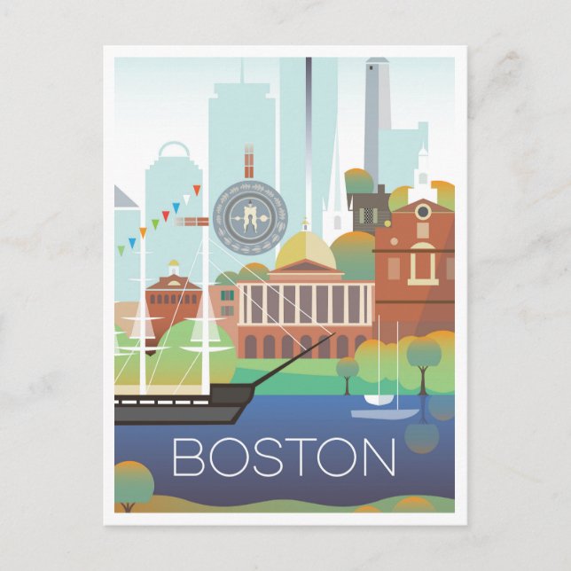 Boston Postcard (Front)