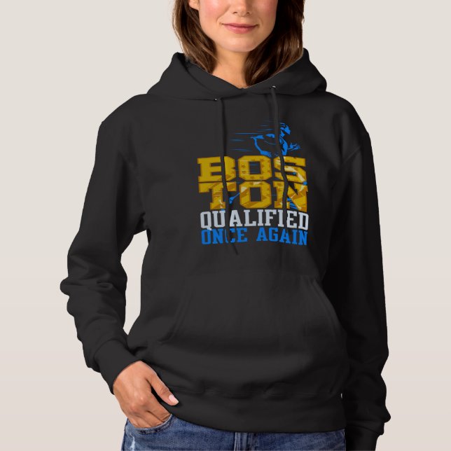 Boston Qualified Once Again Annual Running Trainin Hoodie (Front)