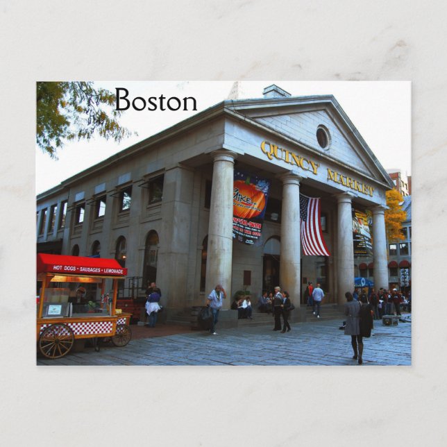 Boston Quincy Market Postcard (Front)
