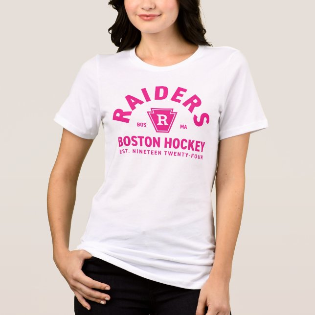 Boston Raiders Hockey Ilya Rozanov 81 Tri-Blend Shirt (Front)