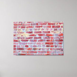 Boston Red Brick Wall Canvas Wrap Print