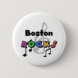 Boston Rocks 6 Cm Round Badge