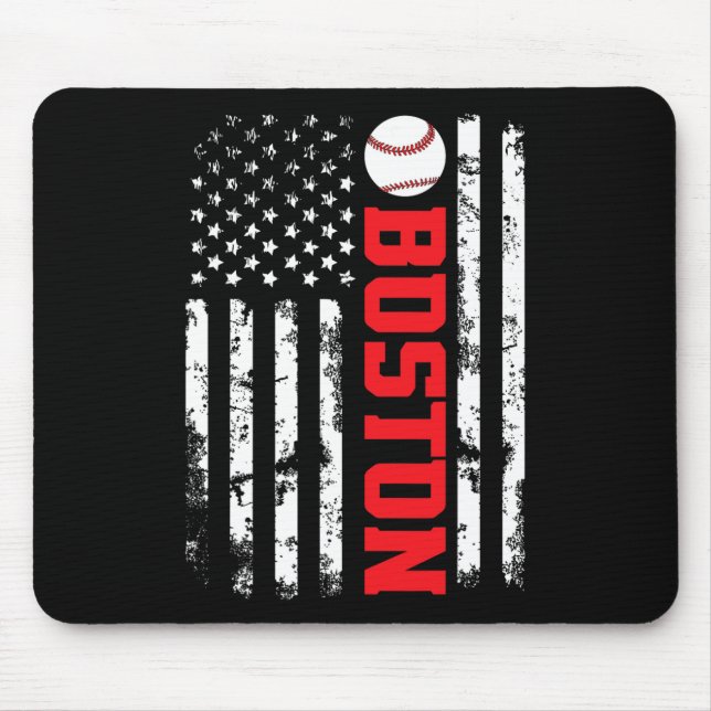 Boston Sell Usa Flag  Mouse Pad (Front)