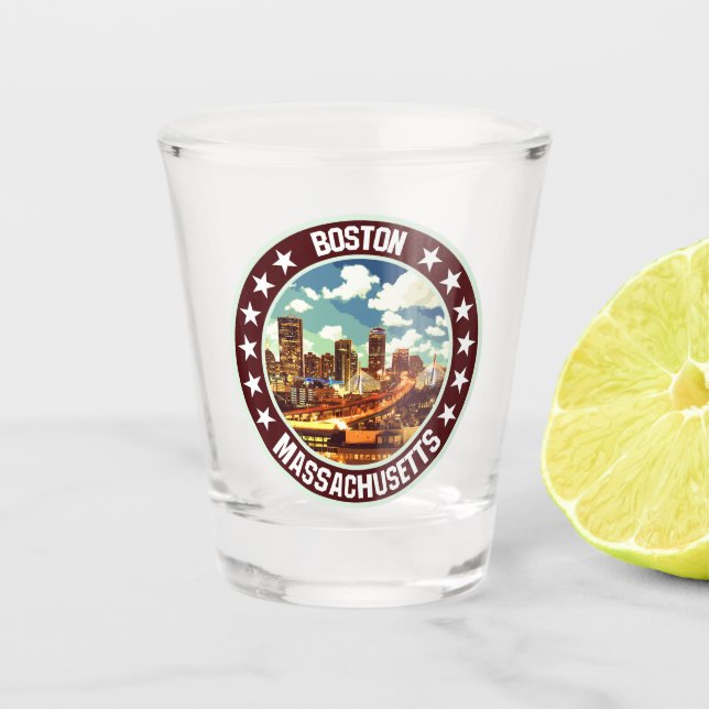 Boston                                             shot glass (Front)