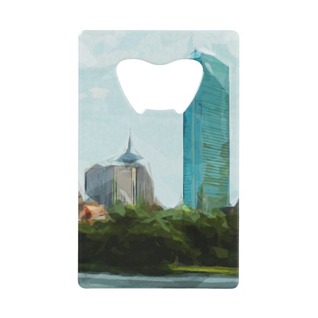 Boston Skyline Abstract Impressionism (Front)