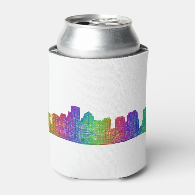 Boston skyline can cooler (Can Front)