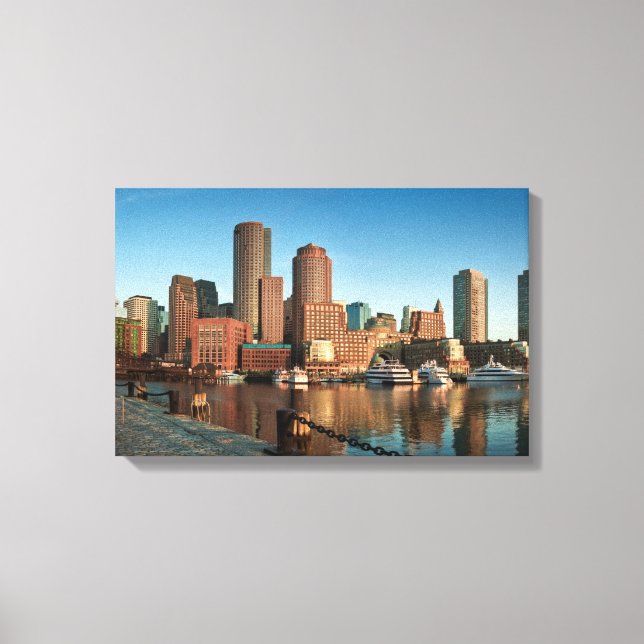 Boston skyline canvas print (Front)