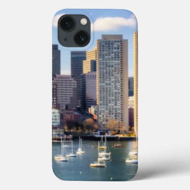 Boston skyline from waterfront Case-Mate iPhone case (Back)