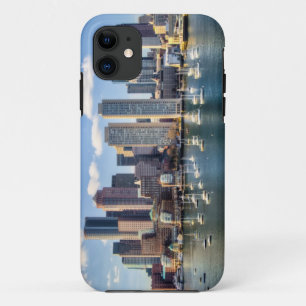 Boston skyline from waterfront Case-Mate iPhone case