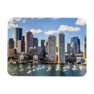 Boston skyline from waterfront magnet