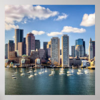 Boston skyline from waterfront