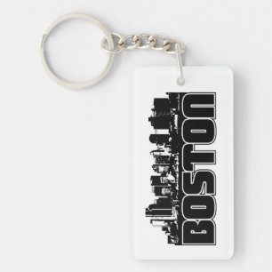 Boston Skyline Key Ring