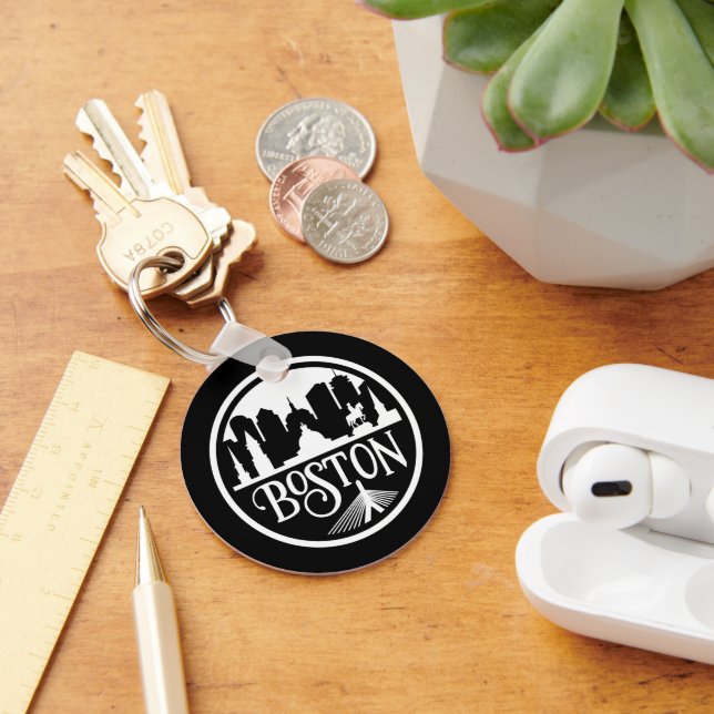 Boston Skyline Key Ring (Desk)
