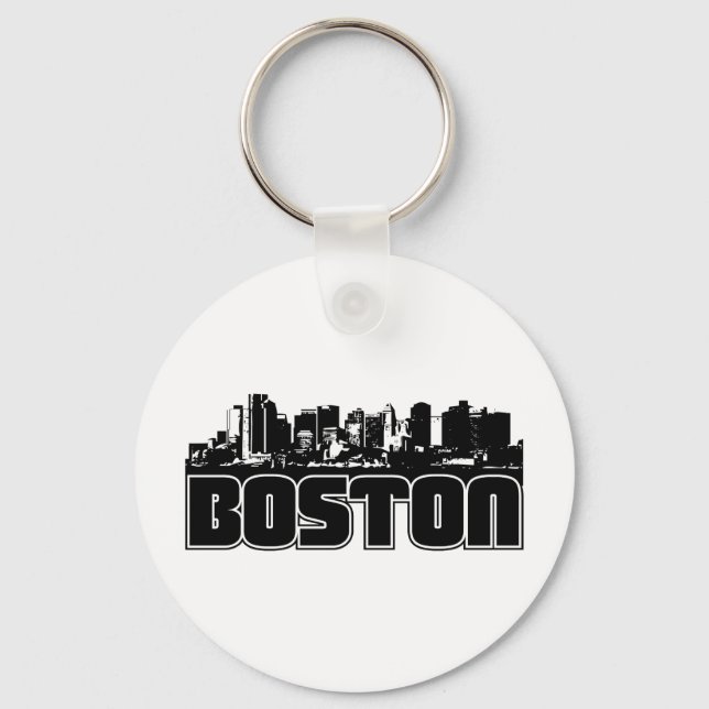 Boston Skyline Key Ring (Front)
