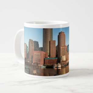 Boston skyline large coffee mug