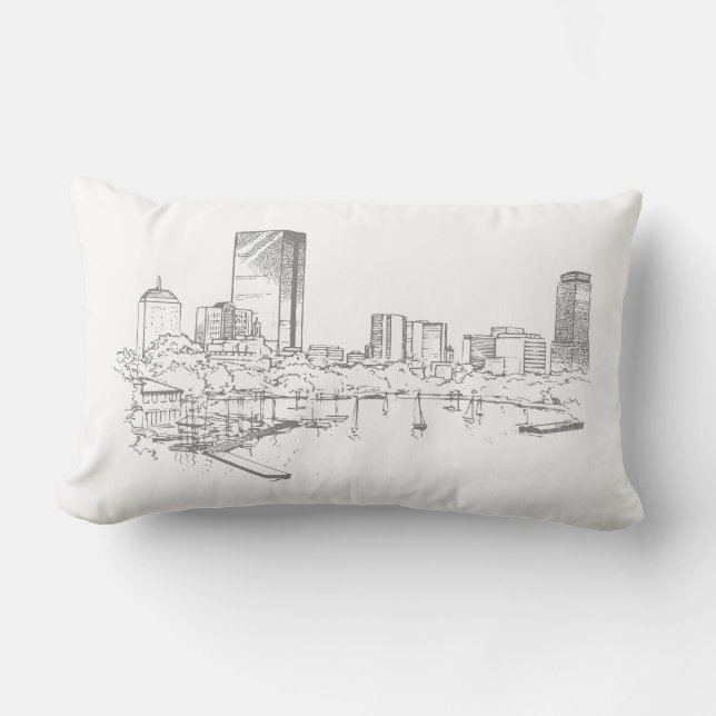 Boston Skyline Lumbar Cushion (Front)