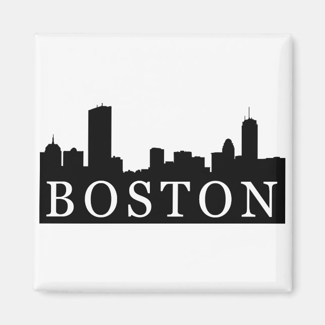 Boston Skyline Magnet (Front)