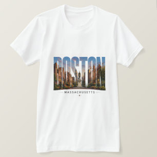 💙 Boston Skyline Modern City Style 💙 T-Shirt