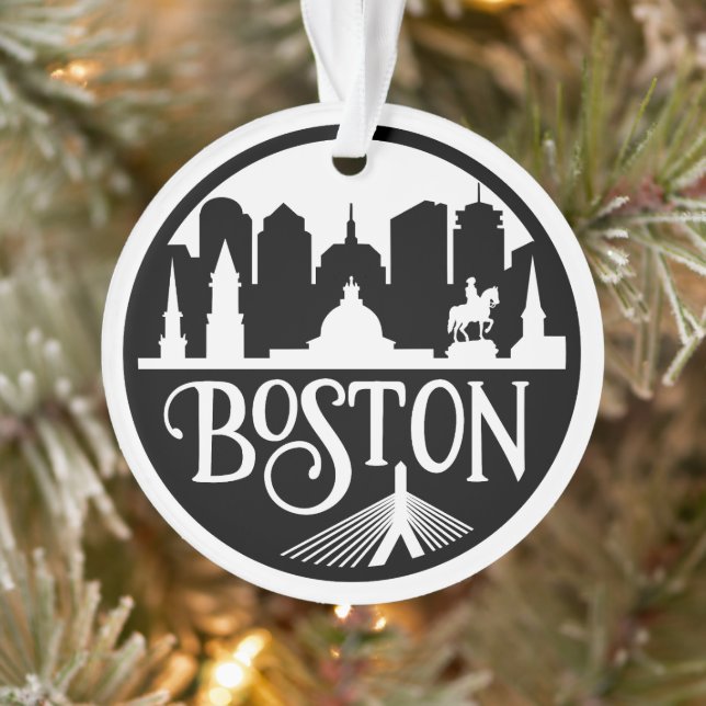 Boston Skyline Ornament (Tree)