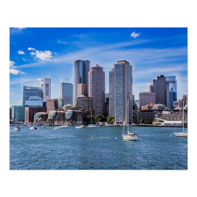 Boston Skyline Poster (Front)