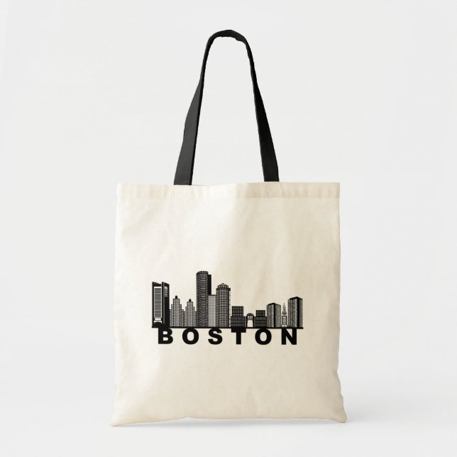 Boston Skyline Silhouette  Tote Bag (Front)