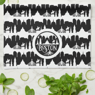 Boston Skyline Tea Towel