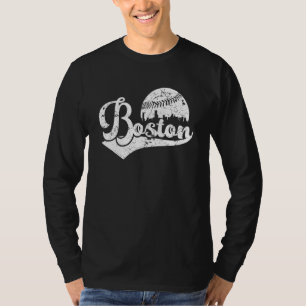 Boston   Souvenir Massachusetts Skyline Hometown T-Shirt
