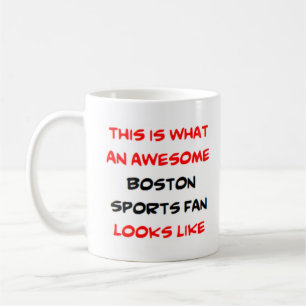 boston sports fan, awesome coffee mug