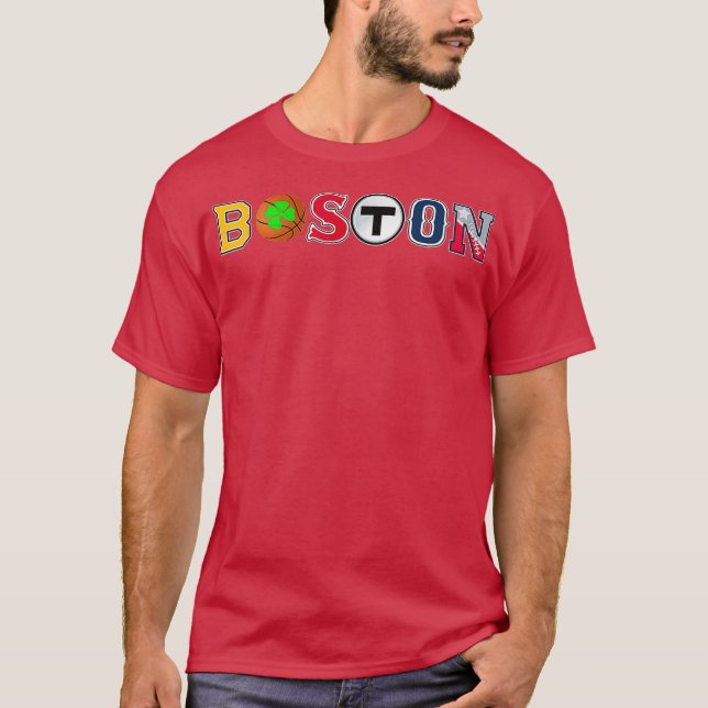 Boston Sports Fan Championship City New England T-Shirt (Front)