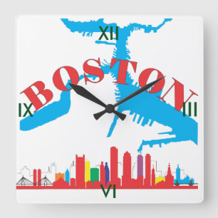 Boston Square Wall Clock
