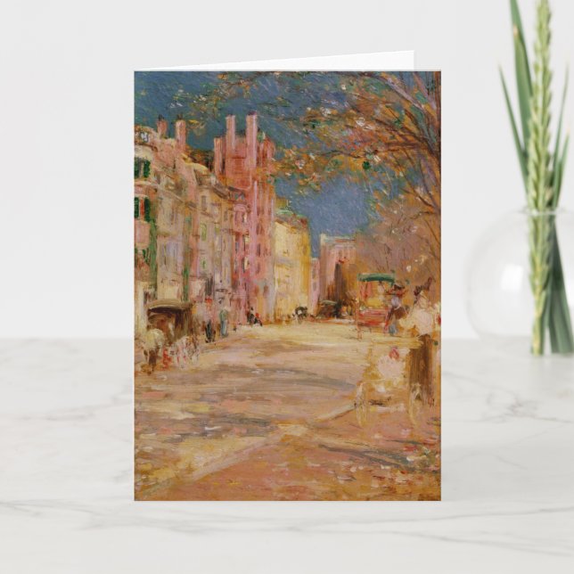 Boston Street Scene - Edward Mitchell Bannister  Card (Front)