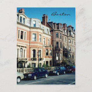 boston streets postcard
