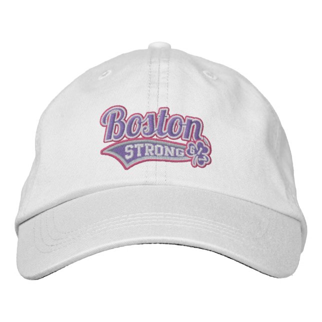 Boston Strong Ballpark Shamrock embroidered Cap (Front)