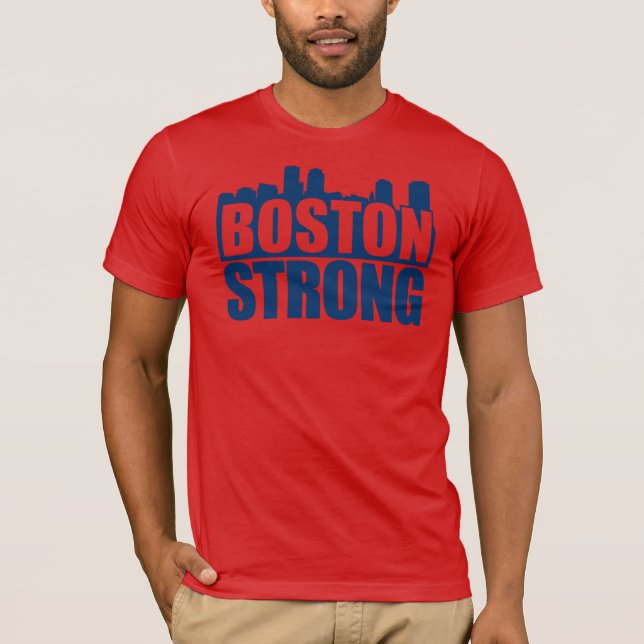 Boston Strong Blue T-Shirt (Front)