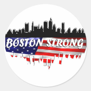 Boston Strong Classic Round Sticker