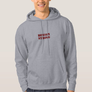 Boston Strong maroon red modern typography Hoodie